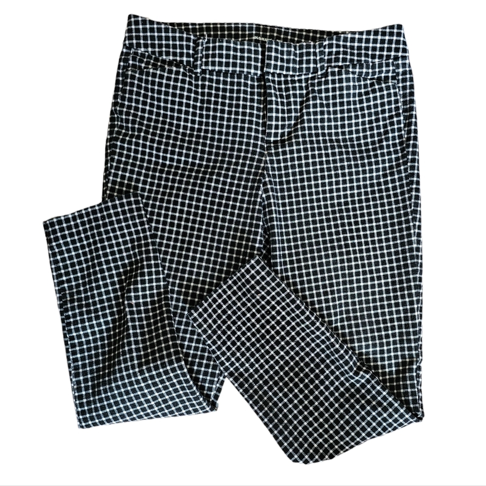 Old Navy Pixie Ankle Pants Windowpane Plaid Size 8